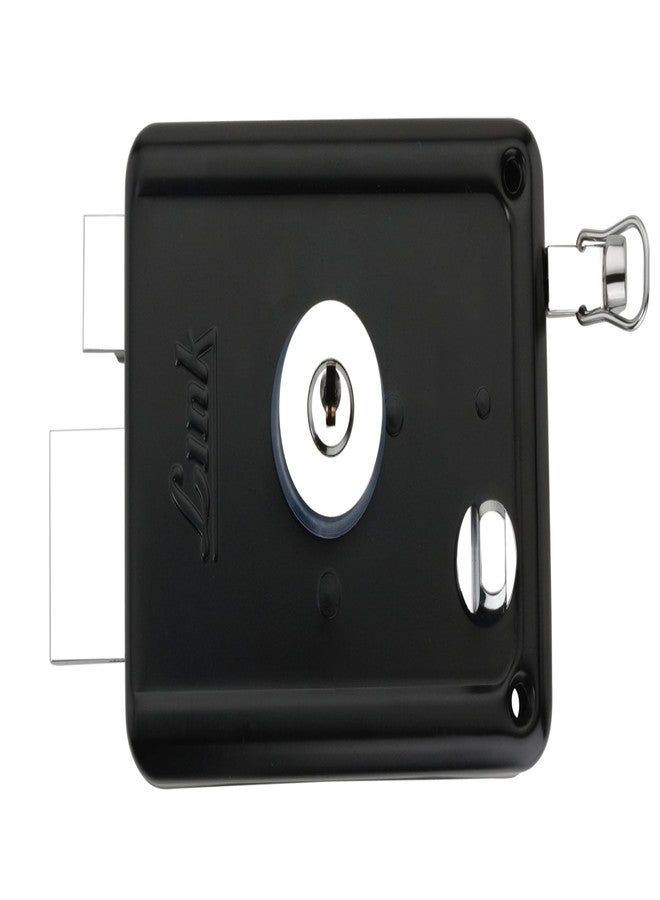 Link Stormbolt Rim Lock for Door | Double Action Movement Lock with 3 Brass Key for Home, Office, Hotel Door | Heavy Duty Lock with Both Side Key, Black| 10 Years Warranty - Image 5